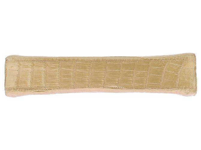 Nancy Gonzalez Pochette dorée effet croco Golden - view 3