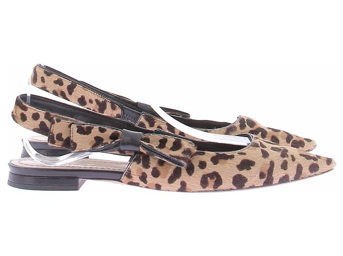 Christian Dior Sandalen mit Animal-Print Braun - Ansicht 6