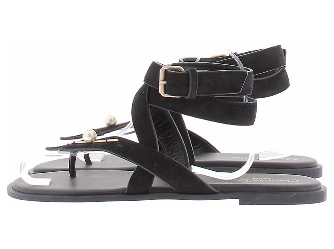 Autre Marque Sandalias negras con flechas Negro - vista 2