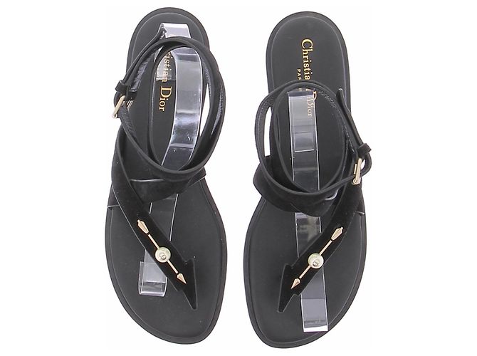 Autre Marque Sandalias negras con flechas Negro - vista 4