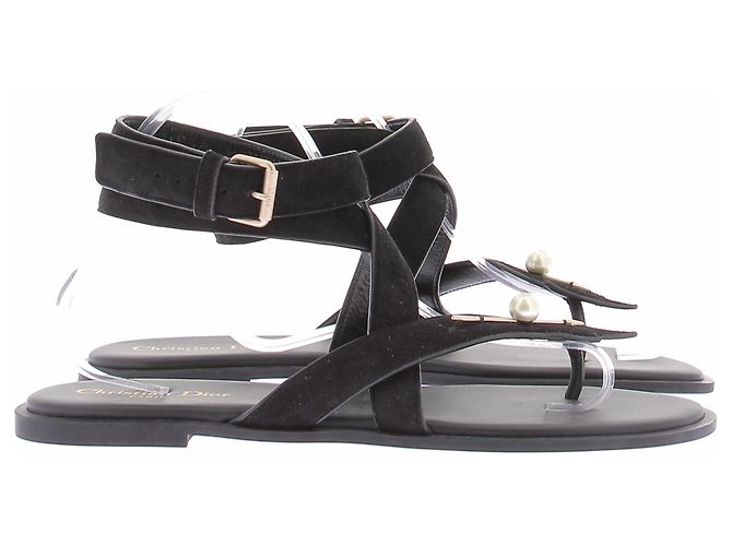 Autre Marque Sandalias negras con flechas Negro - vista 6