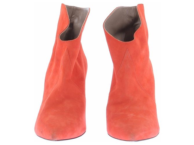Autre Marque Bottes en daim orange - view 3