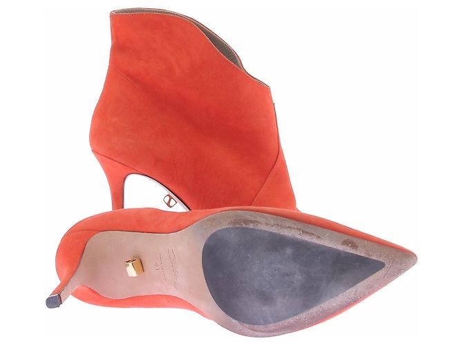 Autre Marque Bottes en daim orange - view 5