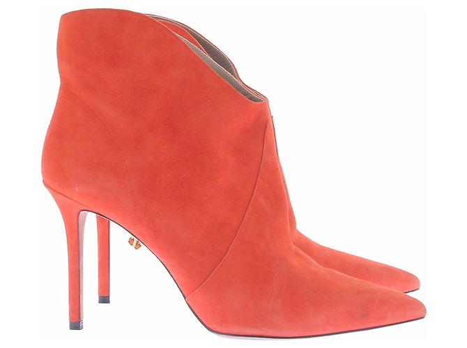 Autre Marque Bottes en daim orange - view 6