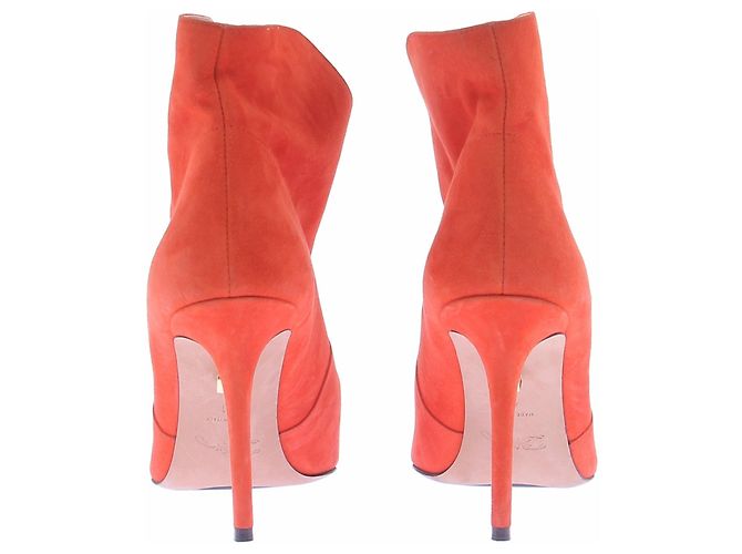 Autre Marque Bottes en daim orange - view 7