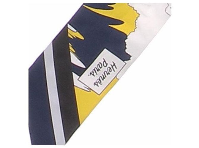 Hermès Twilly marine et jaune Navy blue - view 4