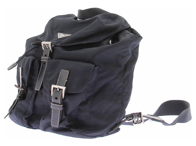 Prada Sac à dos en nylon marine Bleu Marine - vue 2