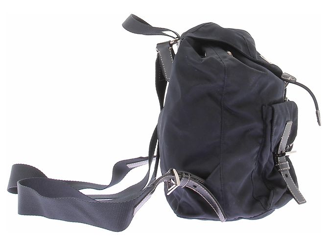 Prada Sac à dos en nylon marine Bleu Marine - vue 4