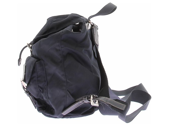 Prada Sac à dos en nylon marine Bleu Marine - vue 5