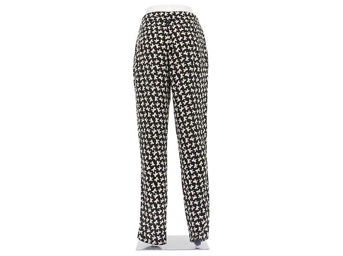 Red Valentino Pantalones negros con lazos blancos - vista 2
