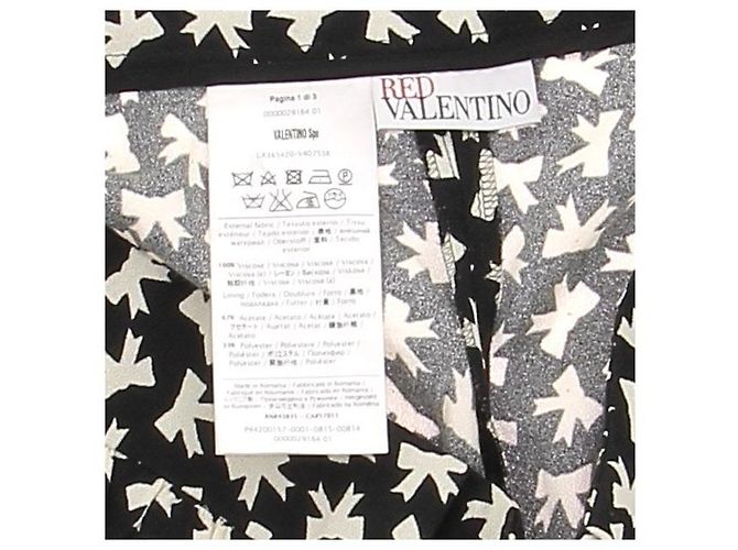 Red Valentino Pantalones negros con lazos blancos - vista 5