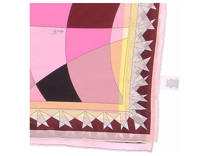 Emilio Pucci Schal in Rosa und Aubergine Pink - Ansicht 2