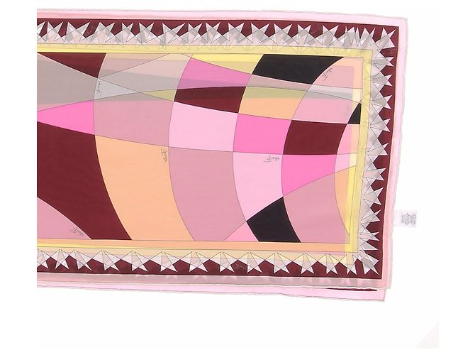 Emilio Pucci Schal in Rosa und Aubergine Pink - Ansicht 3