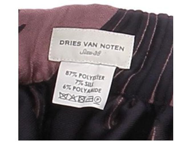 Dries Van Noten Gonna lilla con ricami viola Porpora - vista 5