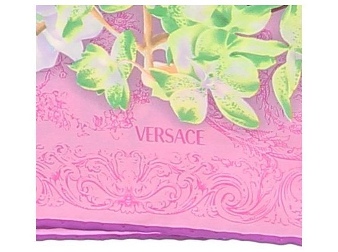 Versace Lenço rosa e amarelo - vista 3