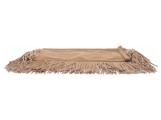 Pierre Hardy Clutch de gamuza beige - vista 3