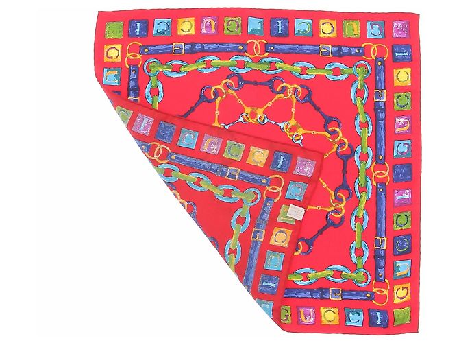 Gucci Pañuelo rojo estampado Roja - vista 2