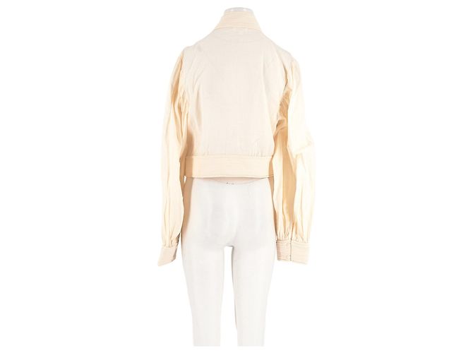 Top SéZane de algodón beige - vista 6