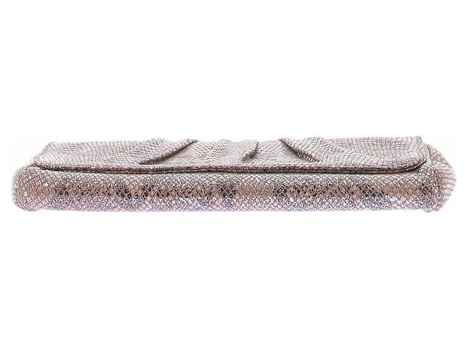 Autre Marque Pochette imprimée python Brown - view 3