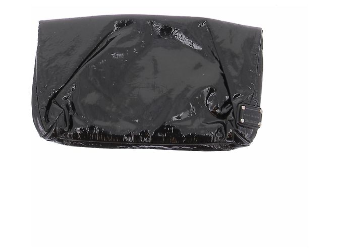 Marc Jacobs Bolso de mano de cuero charol negro - vista 2