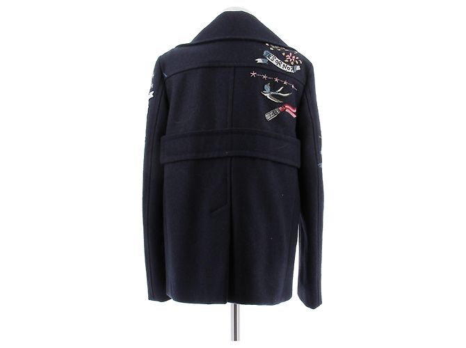 Valentino Garavani Marineblauer bestickter Mantel - Ansicht 2