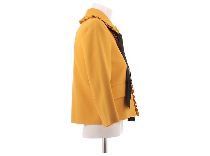 Gucci Jacke aus Viscose Gelb Größe 40 - Ansicht 3
