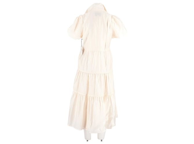 Autre Marque BROCHU WALKER Midikleid aus weißer Viskose - Ansicht 6