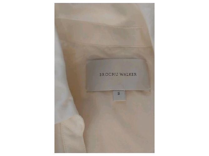 Autre Marque BROCHU WALKER Midikleid aus weißer Viskose - Ansicht 7