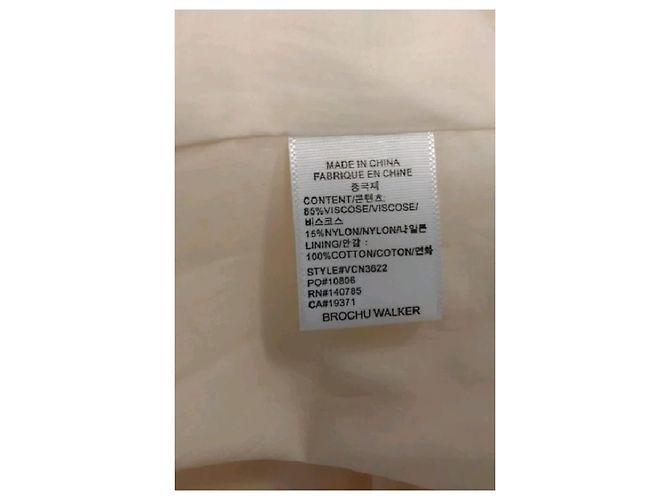 Autre Marque BROCHU WALKER Midikleid aus weißer Viskose - Ansicht 8