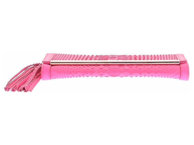 Emilio Pucci Clutch aus Leder Rosa Pink - Ansicht 3
