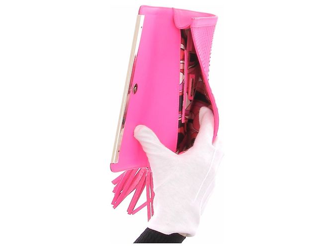 Emilio Pucci Clutch aus Leder Rosa Pink - Ansicht 4