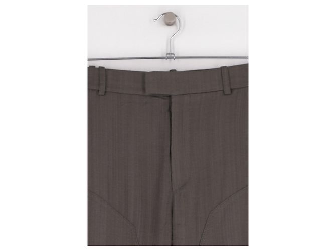 Pantalones Mango rectos grises de viscosa Talla 36 - vista 3