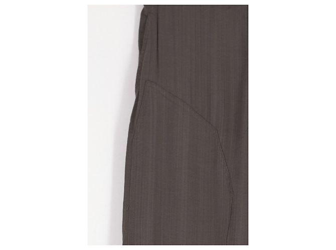 Pantalones Mango rectos grises de viscosa Talla 36 - vista 4
