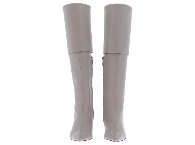 Autre Marque BETTINA VERMILLON Lederstiefel Grau - Ansicht 3