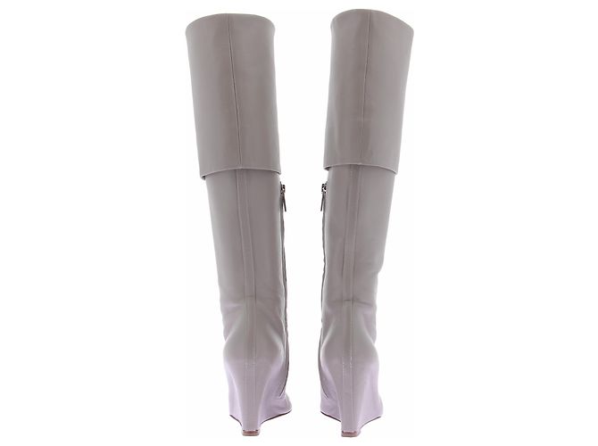 Autre Marque BETTINA VERMILLON Lederstiefel Grau - Ansicht 6