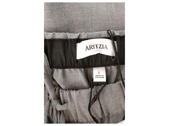 Autre Marque ARITZIA Weite graue Hose Viscose Größe L - Ansicht 5