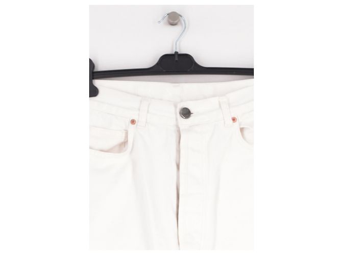 Autre Marque Vaqueros de algodón blanco RAEY - vista 3