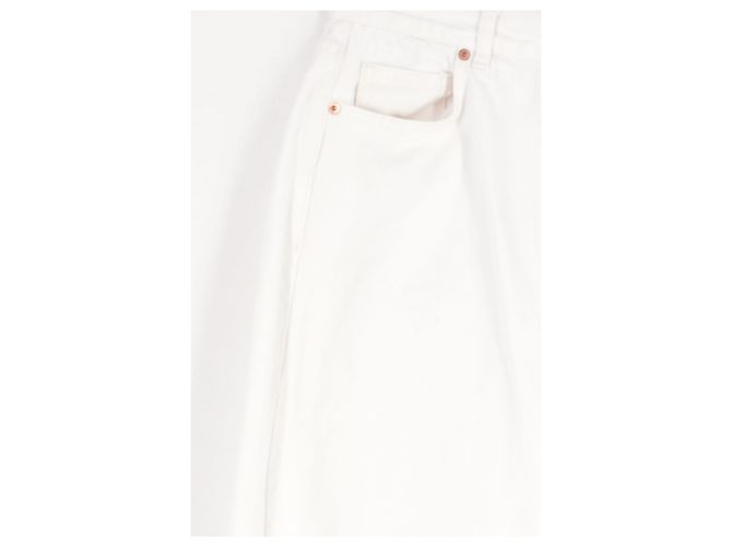 Autre Marque Vaqueros de algodón blanco RAEY - vista 4