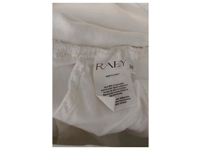Autre Marque Vaqueros de algodón blanco RAEY - vista 5