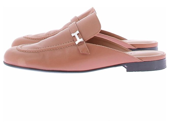 Hermès Mules Lena en cuir camel - view 2