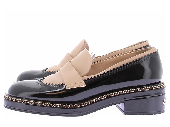 Chanel Loafer beige und schwarz - Ansicht 2
