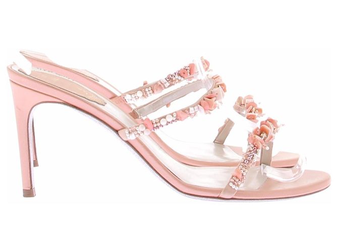 Sandali in pelle color corallo Rene Caovilla Rosa - vista 6