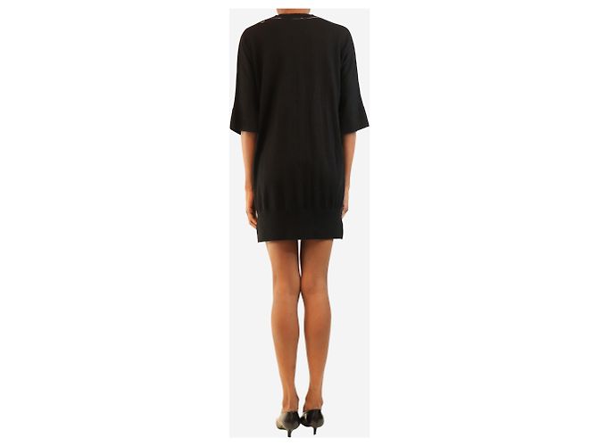 Chanel Abito tunica in maglia fine AW09 nero - size S - vista 2