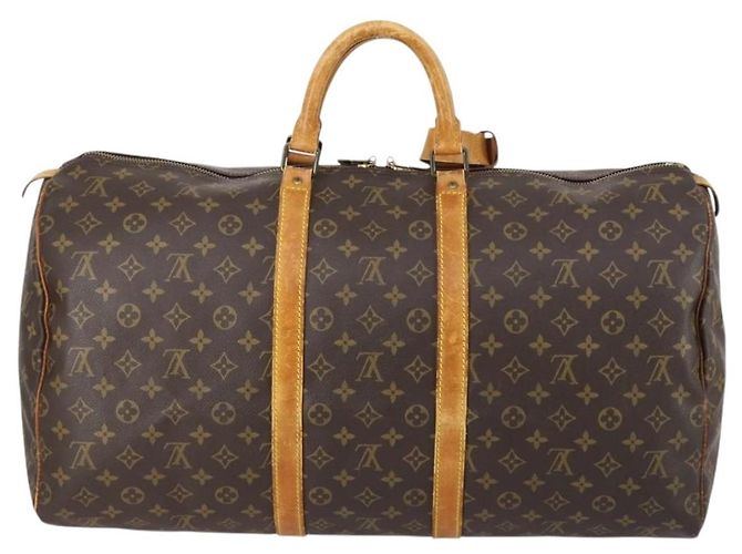 LOUIS VUITTON Monogram Keepall 55 Boston Bag M41424 LV - vue 3