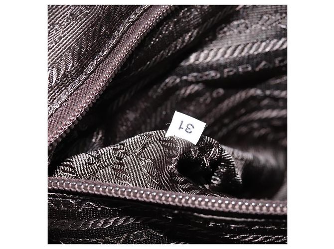 PRADA Bolso de Mano Nylon Rojo Plata - vista 11