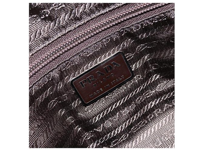 PRADA Bolso de Mano Nylon Rojo Plata - vista 20
