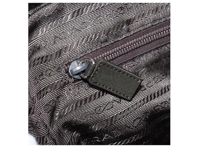 PRADA Bolso de Mano Nylon Rojo Plata - vista 24