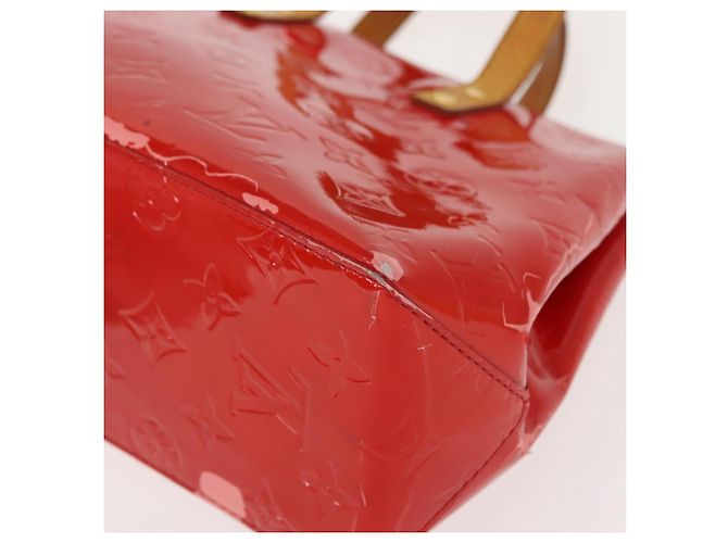 LOUIS VUITTON Monogram Vernis Reade PM Hand Bag Red Rouge M91088 LV - vista 14