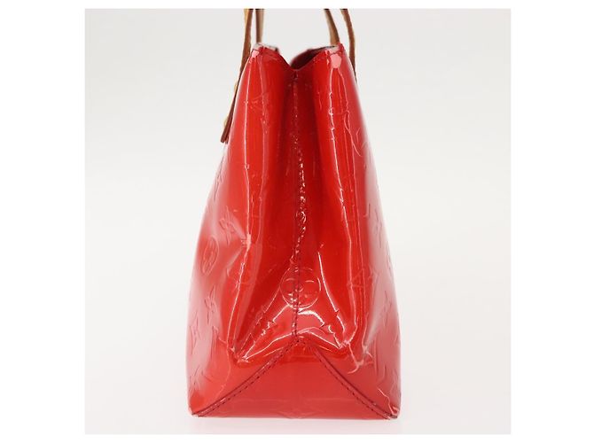 LOUIS VUITTON Monogram Vernis Reade PM Hand Bag Red Rouge M91088 LV - vista 5
