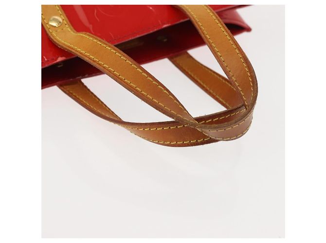 LOUIS VUITTON Monogram Vernis Reade PM Hand Bag Red Rouge M91088 LV - vista 8